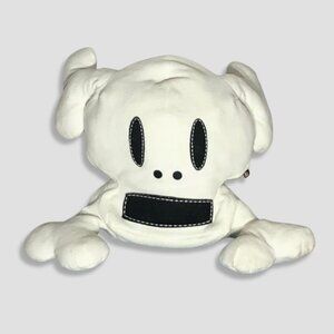 Authentic Paul Frank Scurvy Head Plush Skull Plush Toy Collectible Black/White